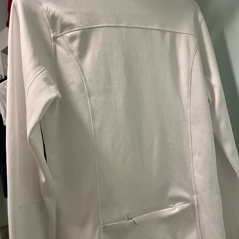 NWOT Miami Open White Tennis Athletic Woman’s Zipper Jacket with Pockets, Size S - Picture 6 of 8